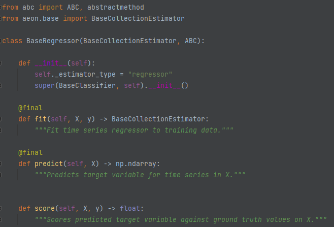 Top level class hierarchy